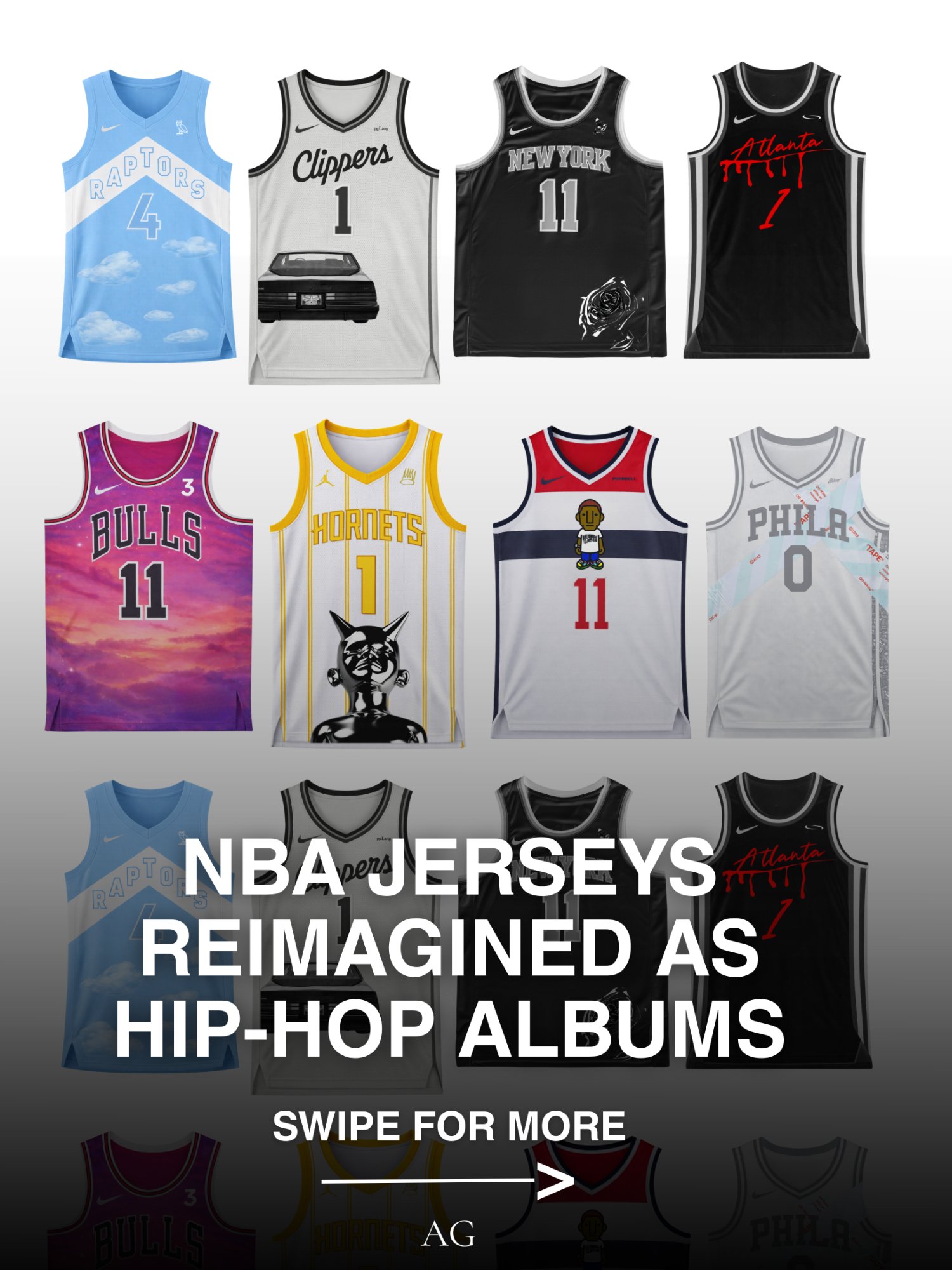 NBA Jerseys x Hip-Hop Albums
