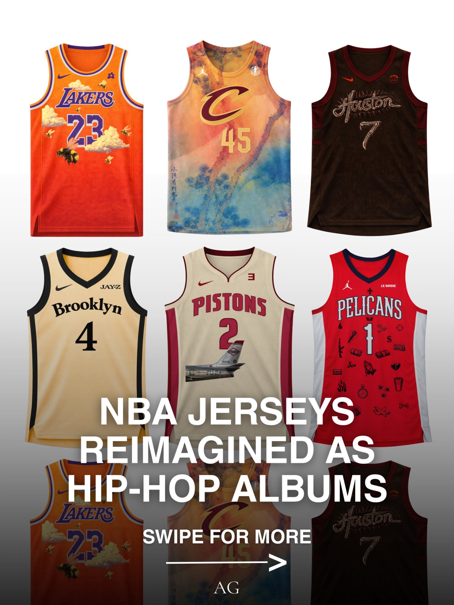 NBA Jerseys x Hip-Hop Albums Pt. 2