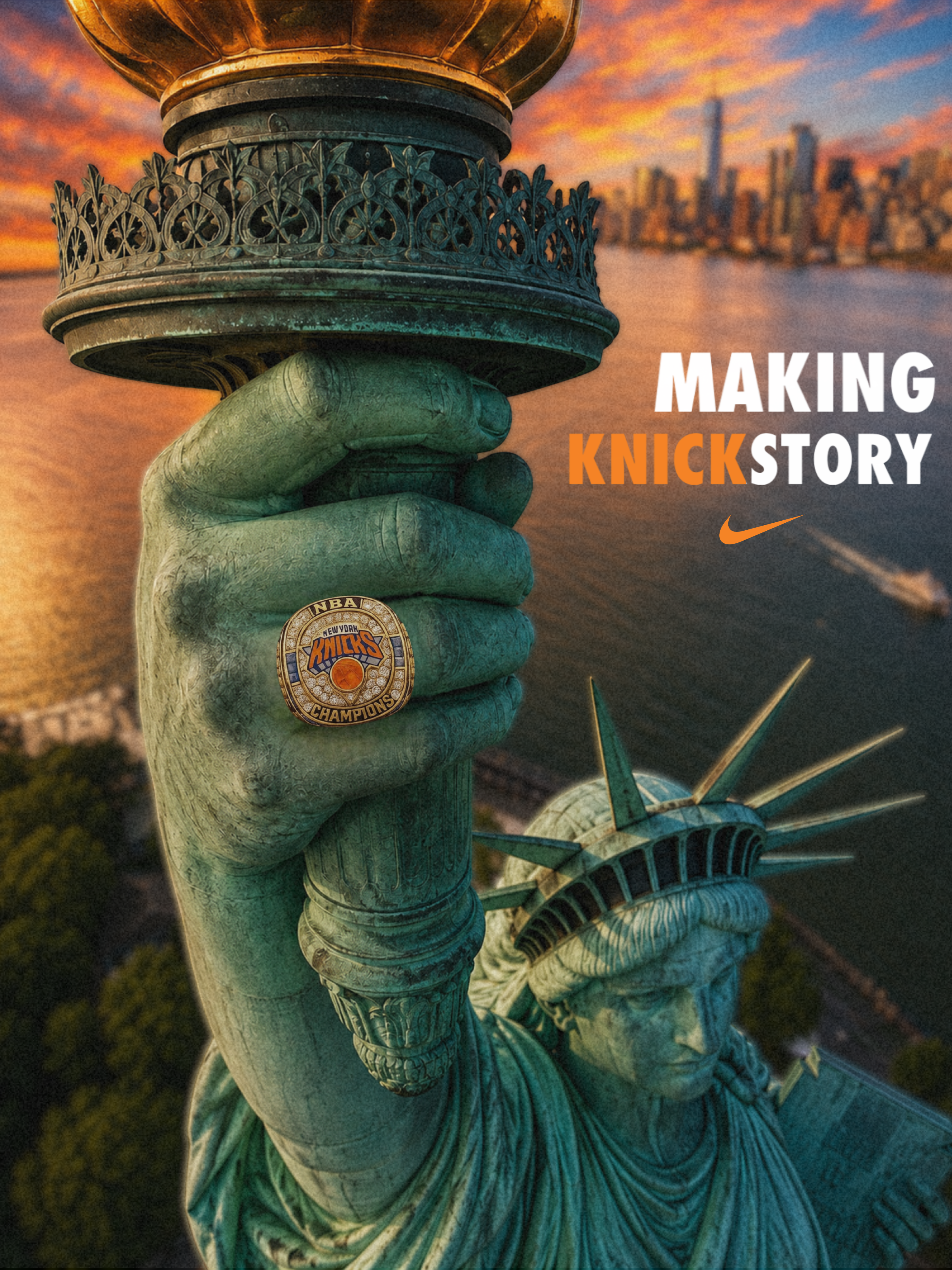 Knicks 2026 Champions Nike Spec Ad Posters