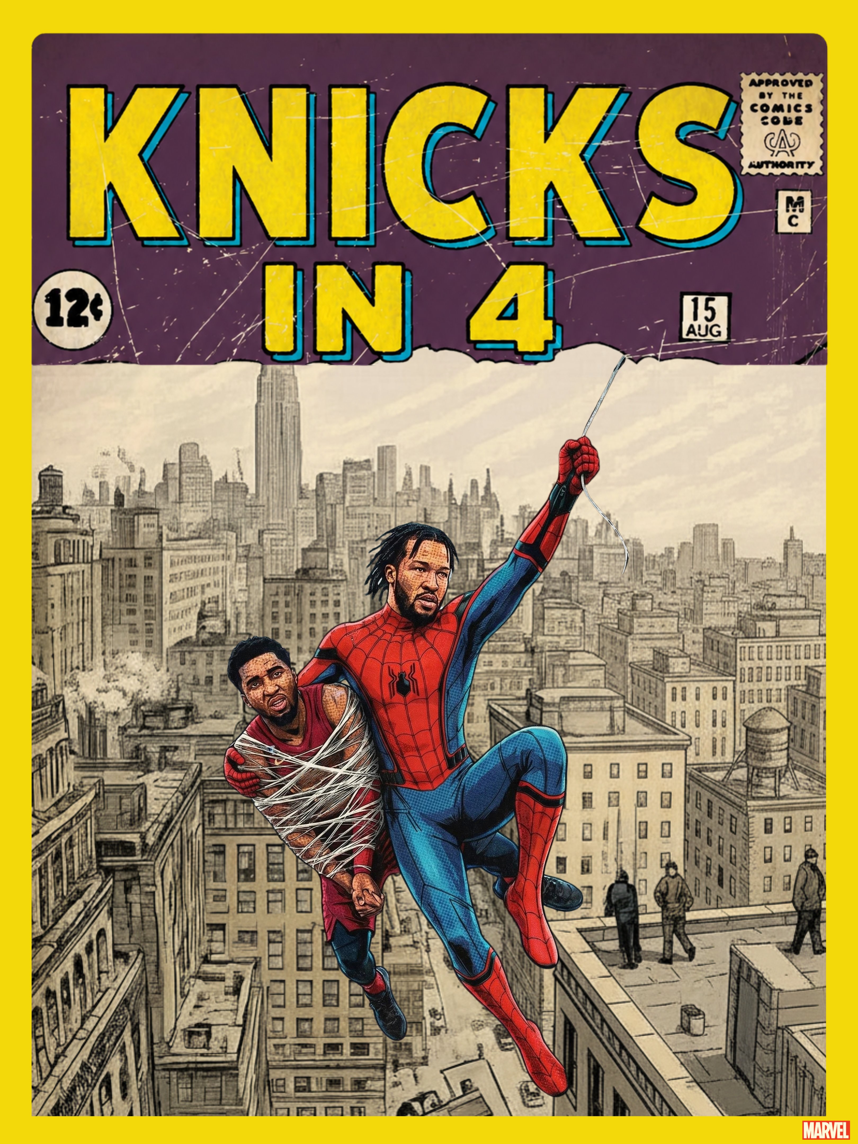 Knicks In 4 Spider-Man Poster