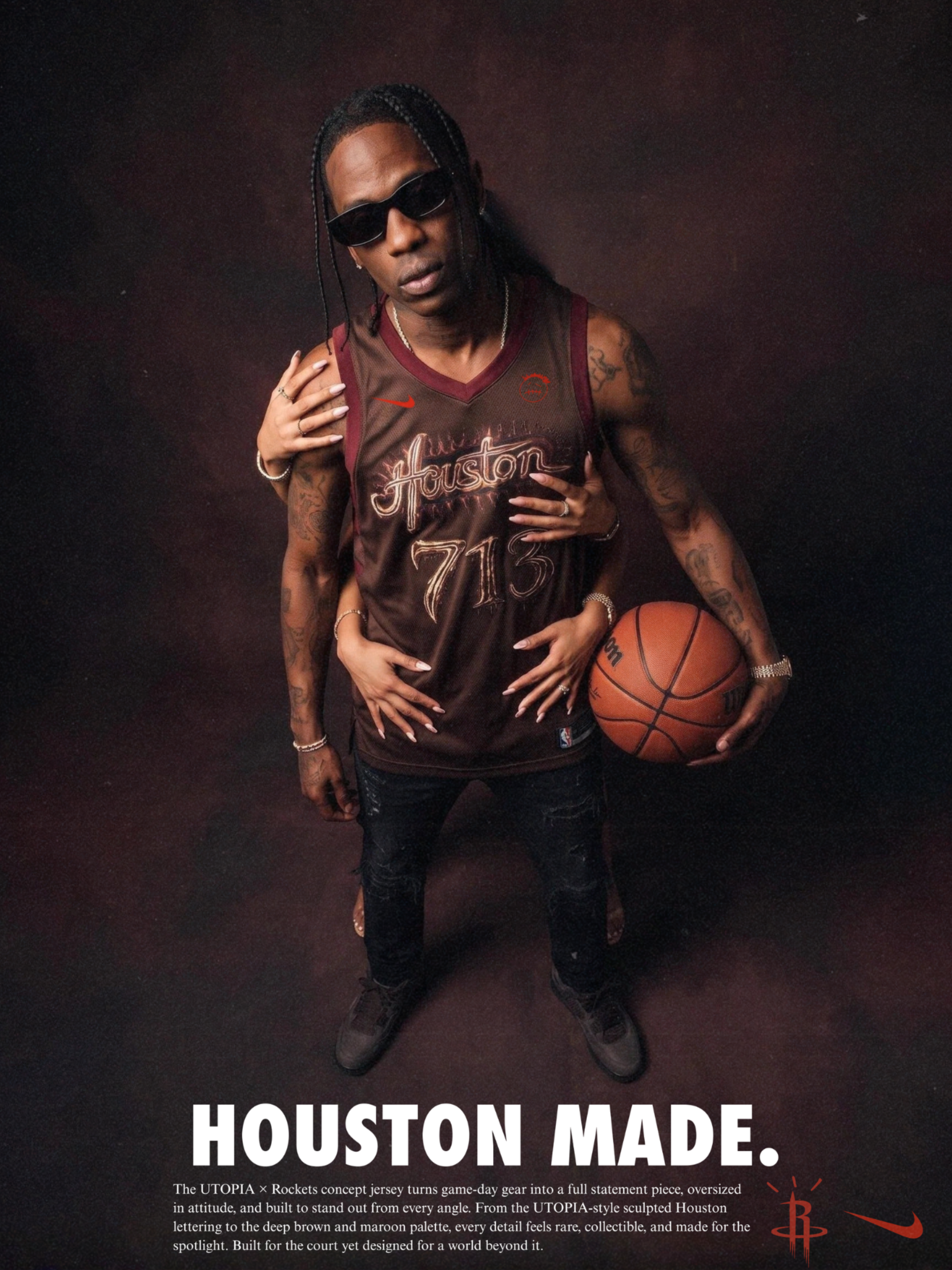 UTOPIA x Houston Rockets Jersey Concept Campaign