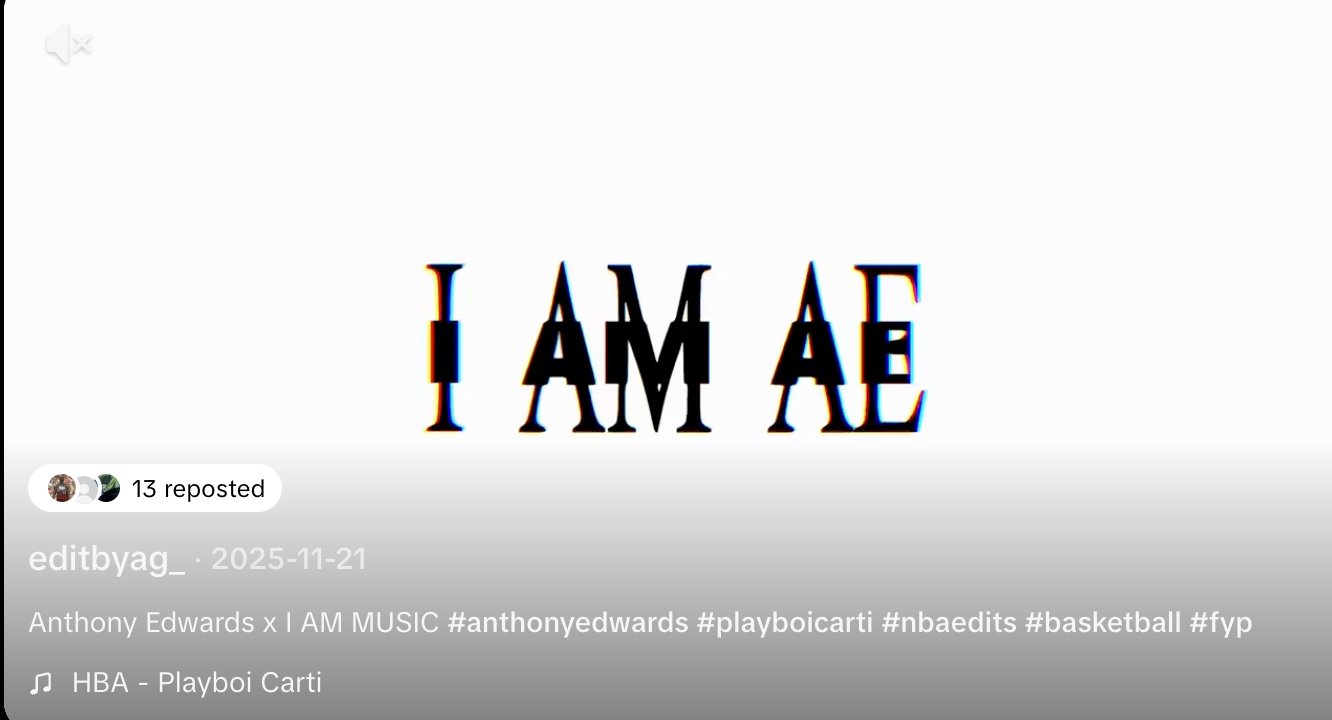 Anthony Edwards x I AM MUSIC